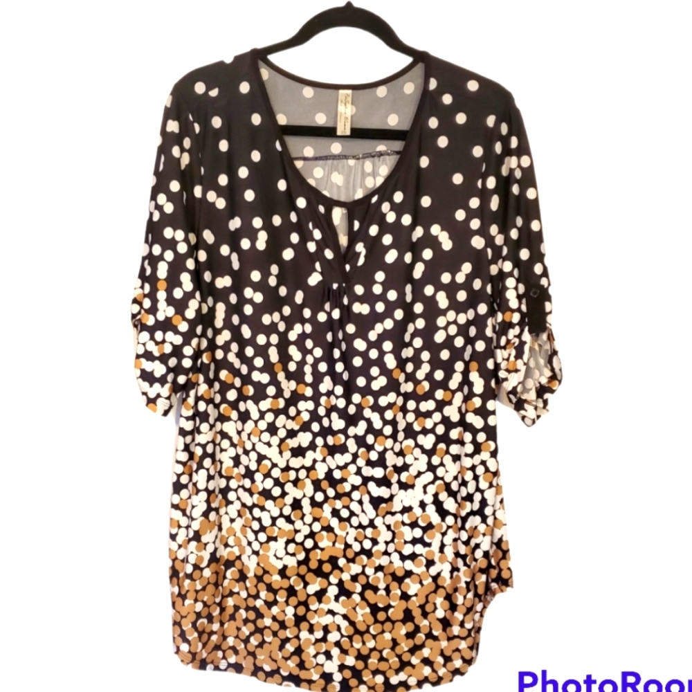 Gradient Polka Dot Top